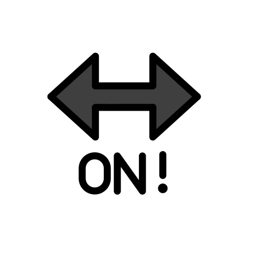 ON! Arrow as drawn by OpenMoji in 17.0