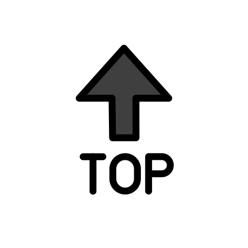 TOP Arrow as drawn by OpenMoji in 17.0