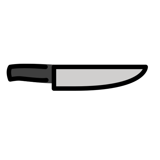 Kitchen Knife as drawn by OpenMoji in 17.0