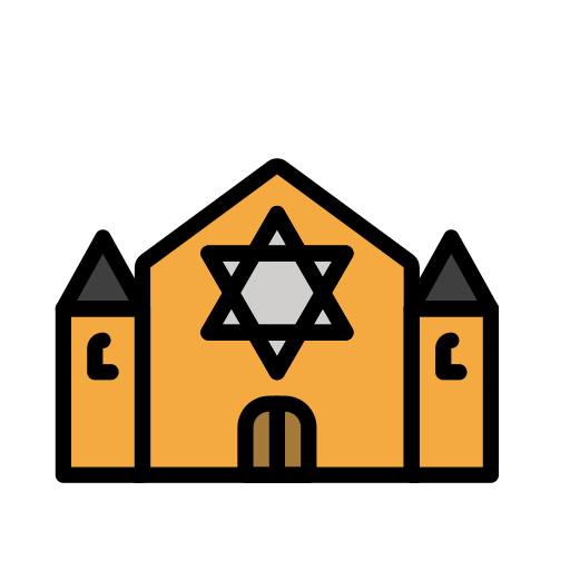 Synagogue as drawn by OpenMoji in 17.0