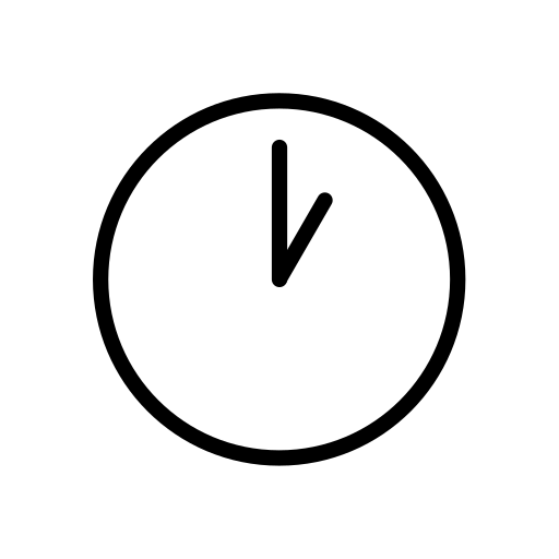 One O’clock as drawn by OpenMoji in 17.0