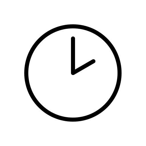 Two O’clock as drawn by OpenMoji in 17.0