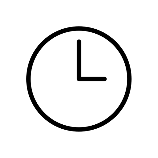Three O’clock as drawn by OpenMoji in 17.0