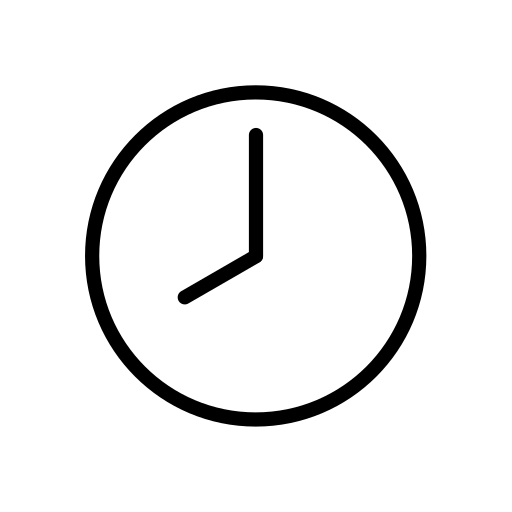 Eight O’clock as drawn by OpenMoji in 17.0