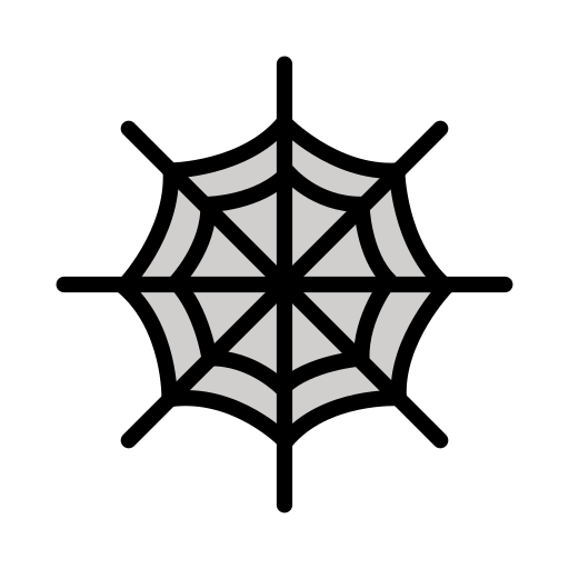 Spider Web as drawn by OpenMoji in 17.0
