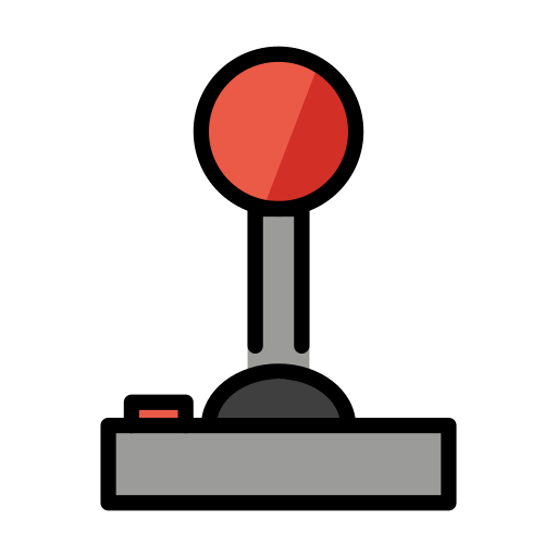 Joystick as drawn by OpenMoji in 17.0