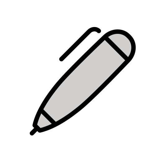 Pen as drawn by OpenMoji in 17.0