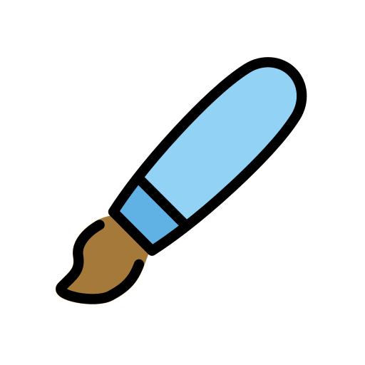 Paintbrush as drawn by OpenMoji in 17.0