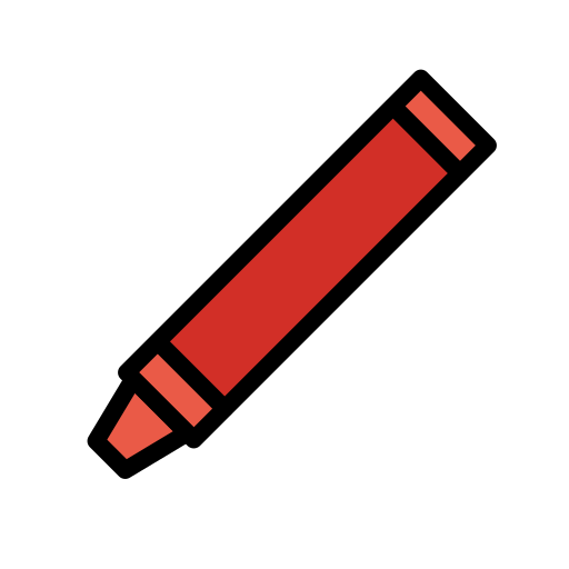 Crayon as drawn by OpenMoji in 17.0
