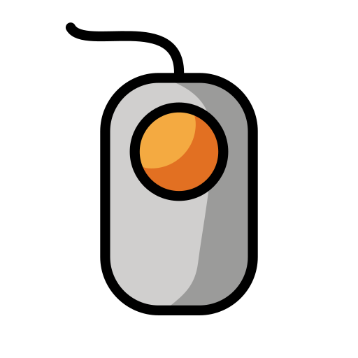 Trackball as drawn by OpenMoji in 17.0