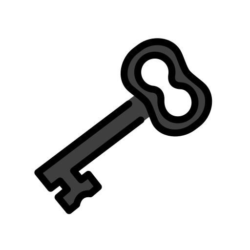 Old Key as drawn by OpenMoji in 17.0