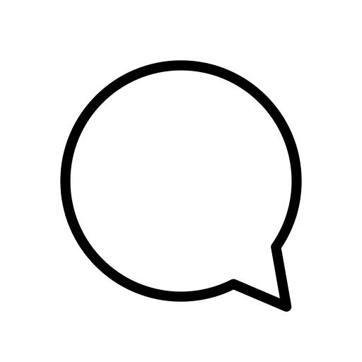 Left Speech Bubble as drawn by OpenMoji in 17.0