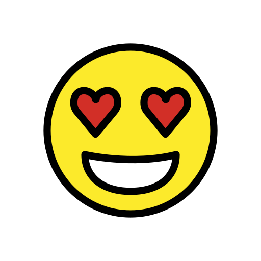 Smiling Face with Heart-Eyes, the design in this release
