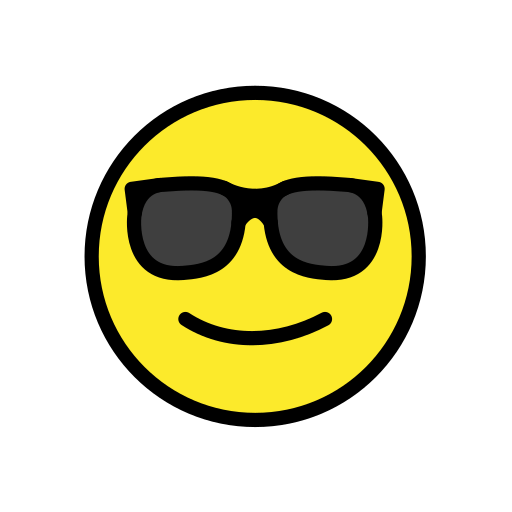 Smiling Face with Sunglasses, the design in this release