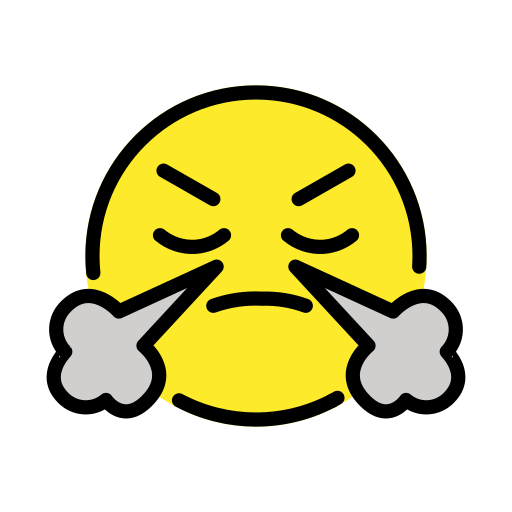Face with Steam From Nose, the design in this release