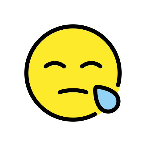 Schläfriges Gesicht as drawn by OpenMoji in 17.0