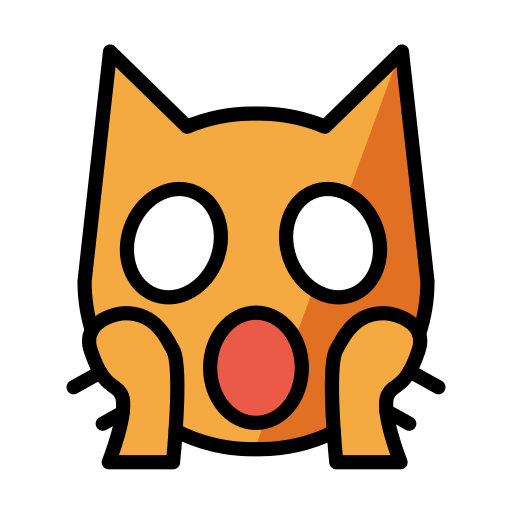 Weary Cat as drawn by OpenMoji in 17.0