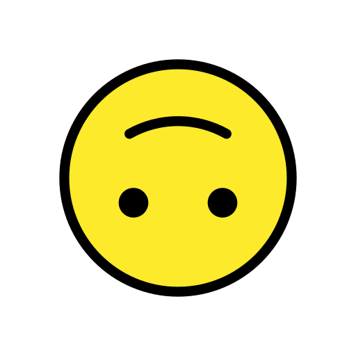 さかさまの顔 as drawn by OpenMoji in 17.0