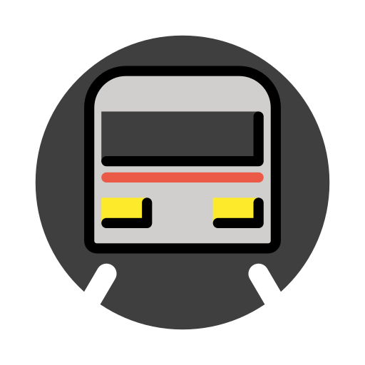 Metro as drawn by OpenMoji in 17.0