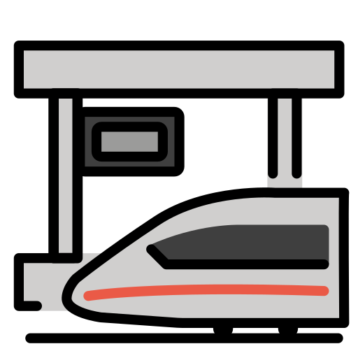 Station as drawn by OpenMoji in 17.0