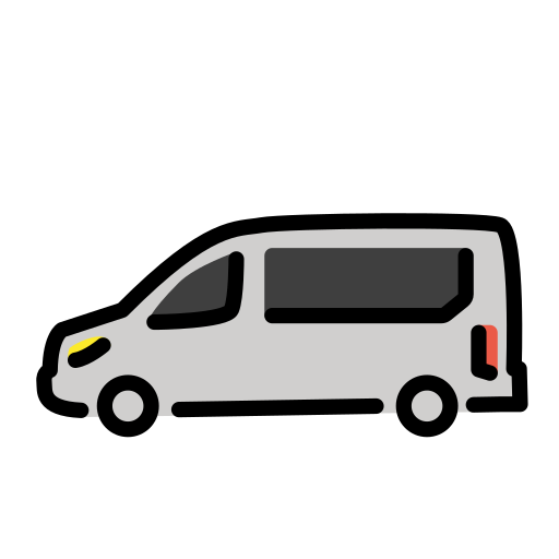 Minibus as drawn by OpenMoji in 17.0
