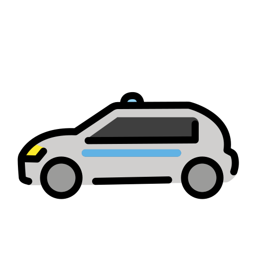 경찰차 as drawn by OpenMoji in 17.0