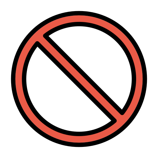 Prohibited as drawn by OpenMoji in 17.0