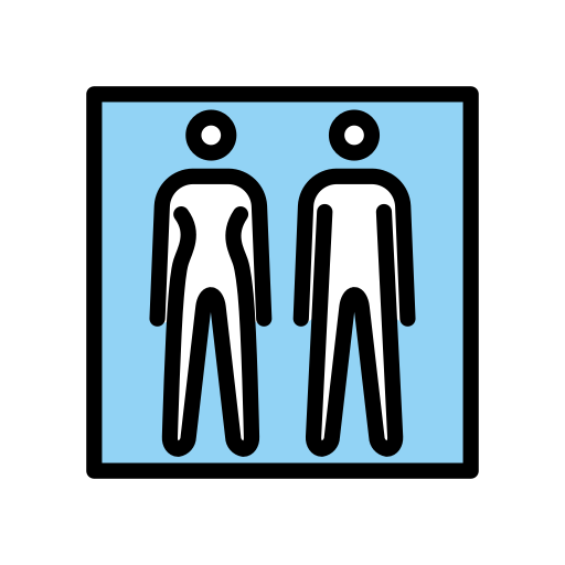 Restroom as drawn by OpenMoji in 17.0