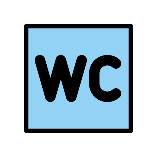 WC as drawn by OpenMoji in 17.0