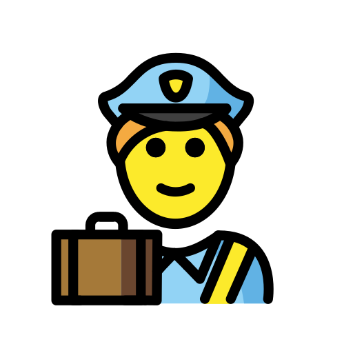 Customs as drawn by OpenMoji in 17.0
