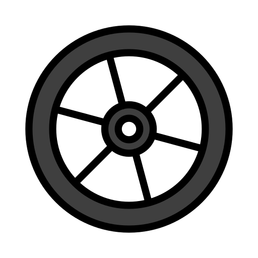Wheel as drawn by OpenMoji in 17.0