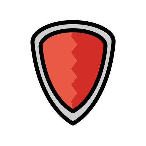 Shield as drawn by OpenMoji in 17.0