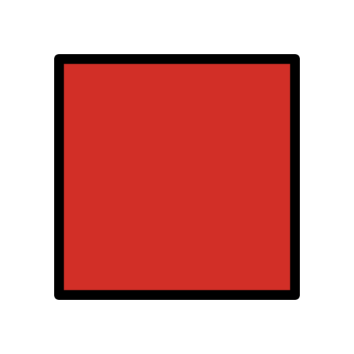 Red Square as drawn by OpenMoji in 17.0