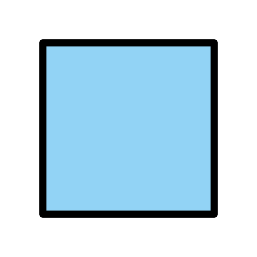 Blue Square as drawn by OpenMoji in 17.0