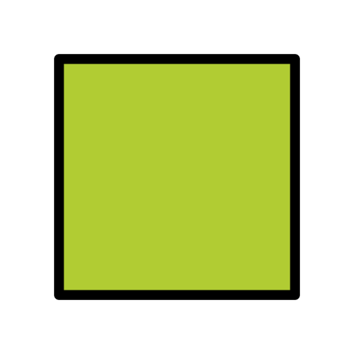 Green Square as drawn by OpenMoji in 17.0