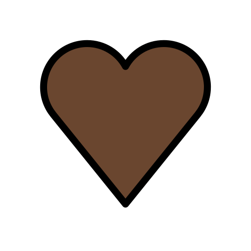 Brown Heart as drawn by OpenMoji in 17.0