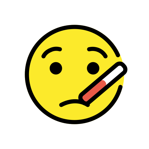 Face with Thermometer, the design in this release