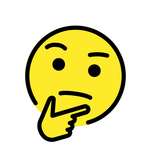 Faccina Concentrata as drawn by OpenMoji in 17.0