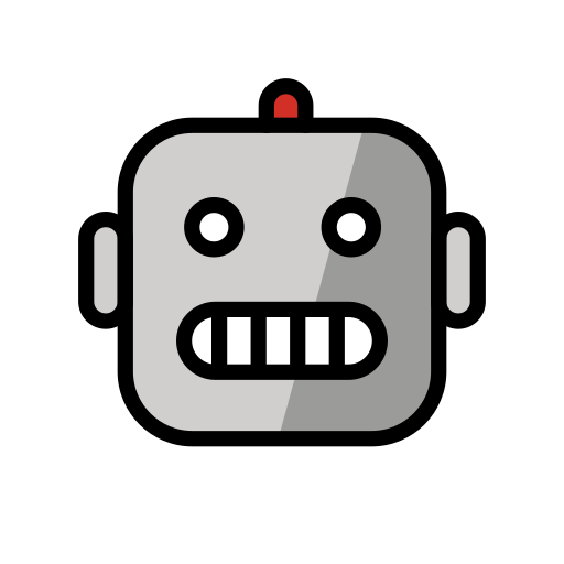 Robot as drawn by OpenMoji in 17.0