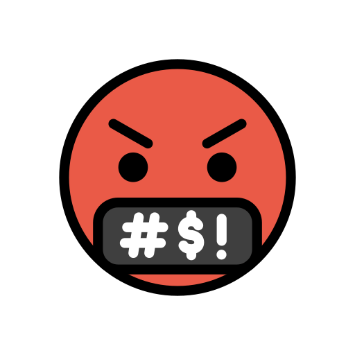 Face with Symbols on Mouth, the design in this release