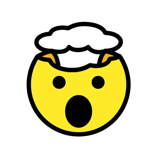 爆炸头 as drawn by OpenMoji in 17.0