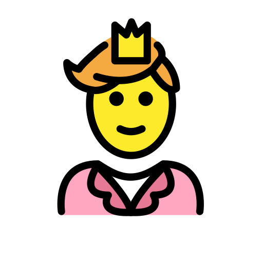 Prince as drawn by OpenMoji in 17.0
