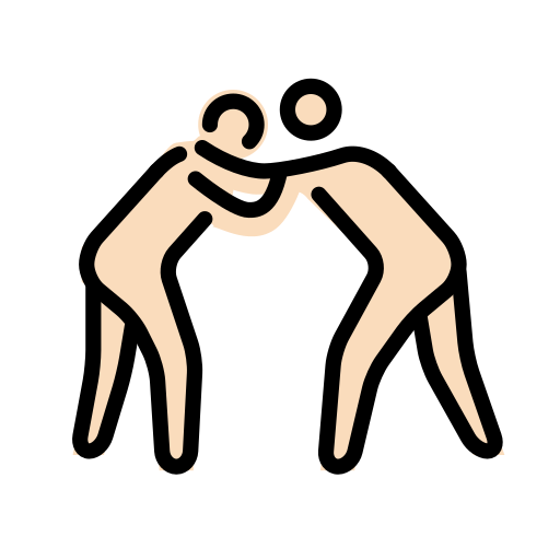 Men Wrestling: Light Skin Tone, the design in this release