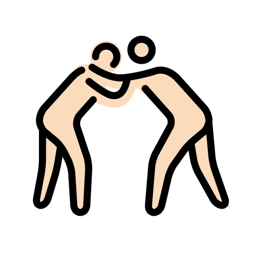 People Wrestling: Light Skin Tone, the design in this release