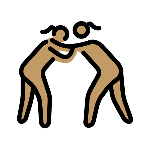 Women Wrestling: Medium Skin Tone, the design in this release