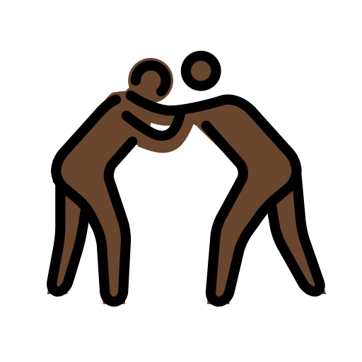 People Wrestling: Dark Skin Tone, the design in this release