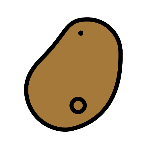 Potato as drawn by OpenMoji in 17.0