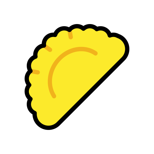 Raviolo as drawn by OpenMoji in 17.0