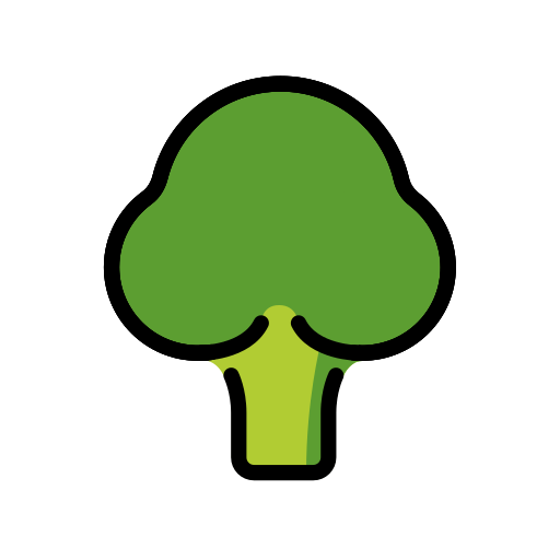 Broccoli as drawn by OpenMoji in 17.0