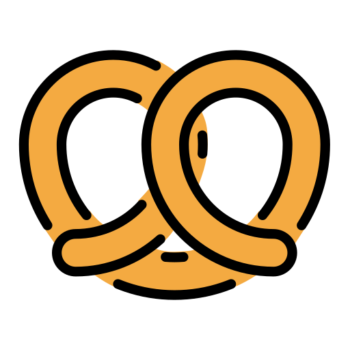 Pretzel as drawn by OpenMoji in 17.0
